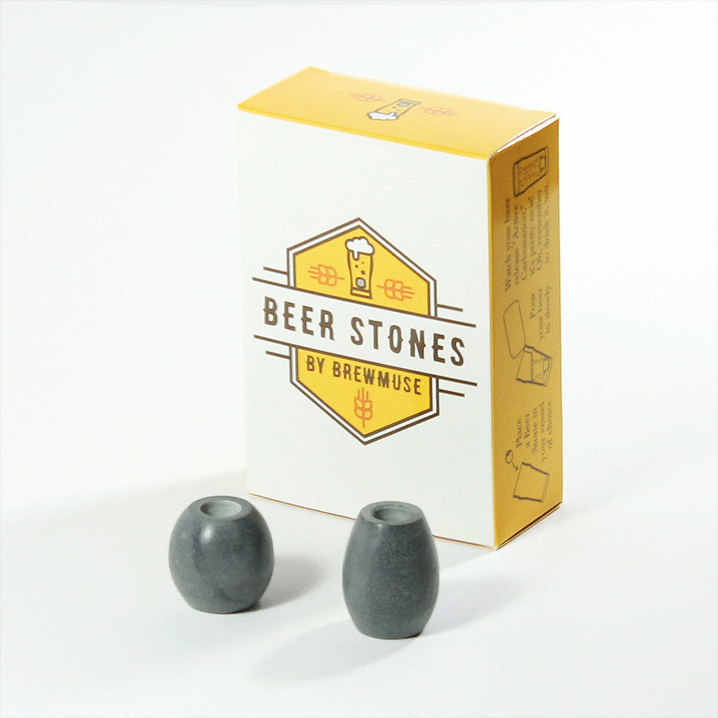Beer Stones Set - 1 Hop 1 Olive - Mustache - Elevate Your Beer!